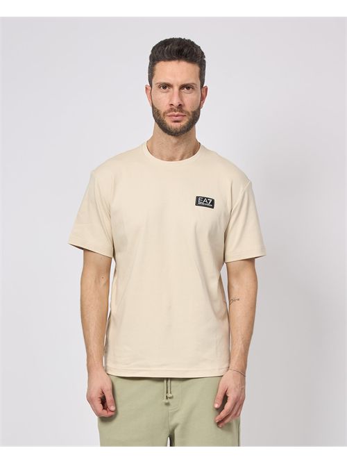 T-shirt uomo EA7 in cotone con logo tape EMPORIO ARMANI EA7 | 7M000516-AF14616U1079